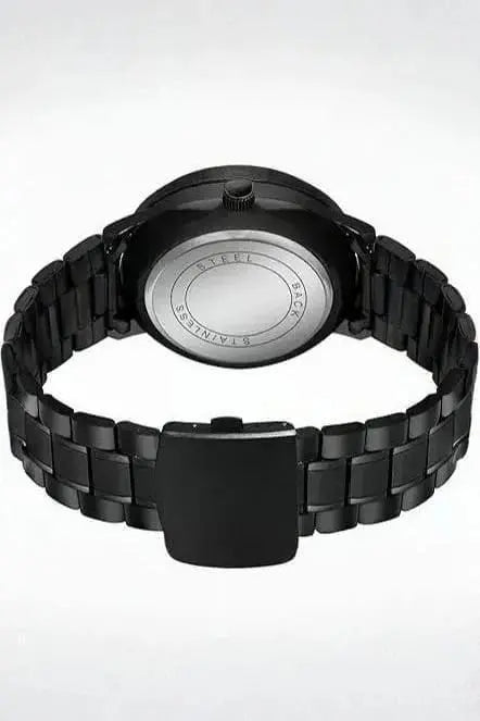 Stainless Steel Spinning Watch Red Dial Black Strap BAHADUR STORE