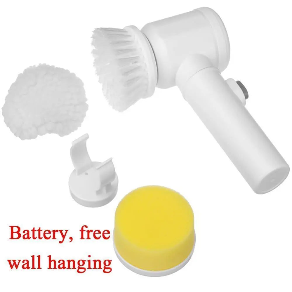 Electric Dust Cleaning Brush White Plastic 1Pc BAHADUR STORE